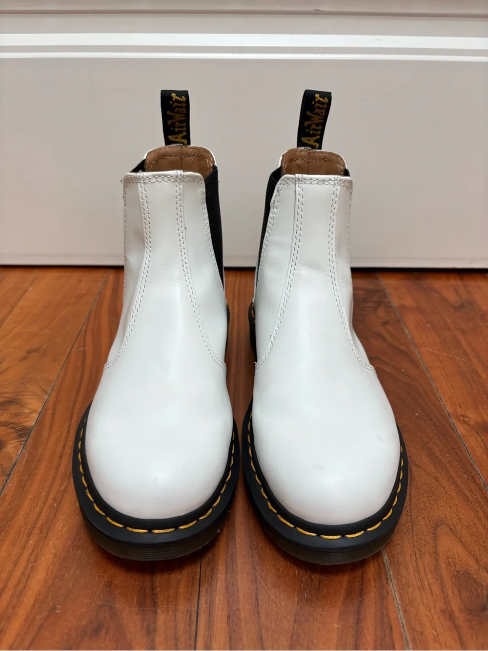 Dr. Martens 2976 Chelsea Boot in White Smooth 6
